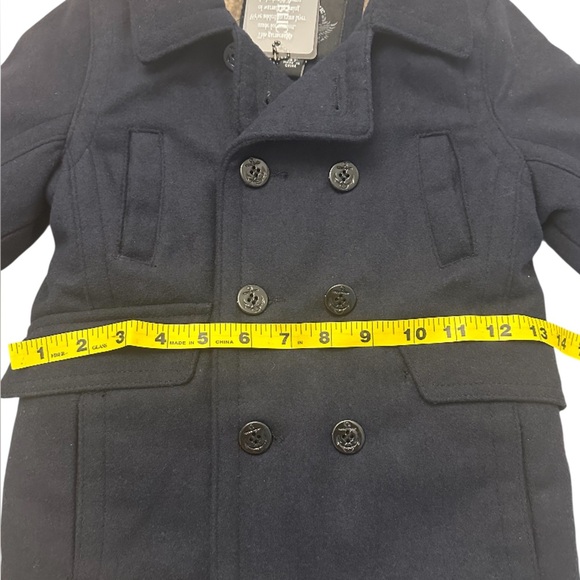 Urban Republic Navy Kids Winter Double Breasted Peacoat Todder Boys 3t NWT - Picture 6 of 11